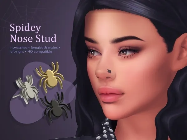 Mix Spidey Nose Stud - The Sims 4 Custom Content