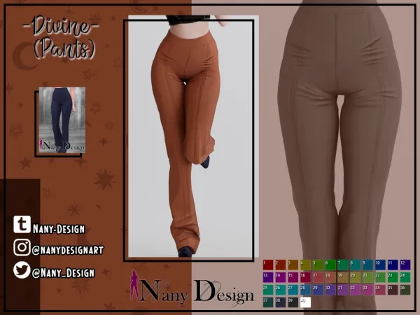 Alpha Divine (Pants) by nanydesign - The Sims 4 Custom Content