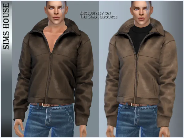 Alpha MALE JACKET - The Sims 4 Custom Content