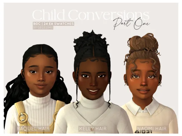 Maxis Match Child Conversions Part One - The Sims 4 Custom Content