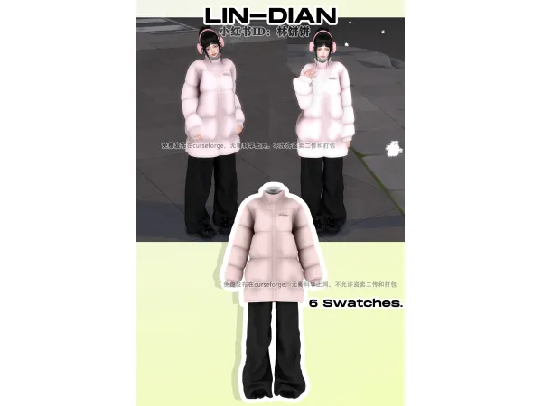 Alpha 121 by lin_dian - The Sims 4 Custom Content