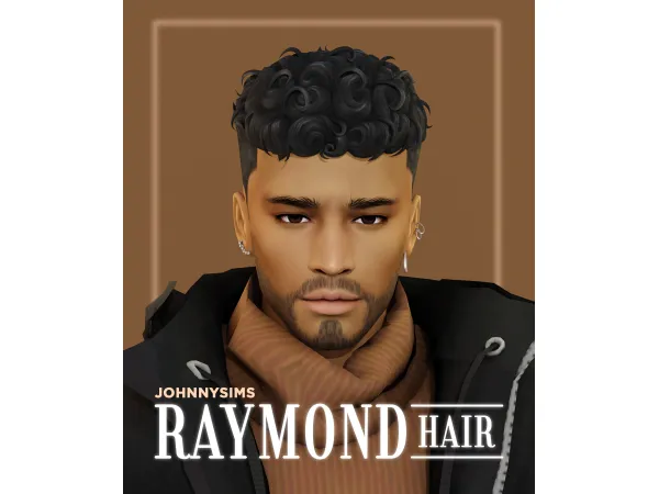 Maxis Match Raymond Hair by johnnysims - The Sims 4 Custom Content