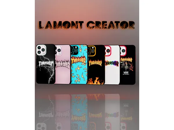 Alpha THRASHER PHONE CASES - The Sims 4 Custom Content