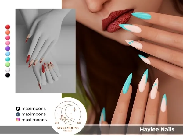 Alpha Haylee Nails - The Sims 4 Custom Content