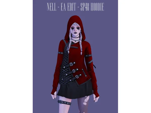 Maxis Match SP48 Hoodie Edit Female - The Sims 4 Custom Content