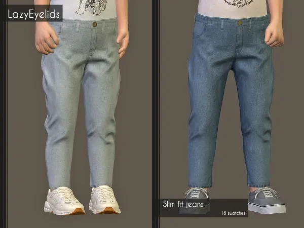 Alpha Slim fit jeans - The Sims 4 Custom Content