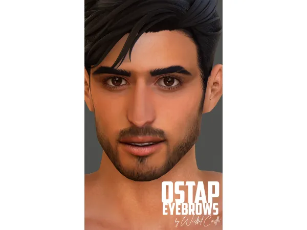 Maxis Match Ostap Eyebrows by wistfulcastle - The Sims 4 Custom Content
