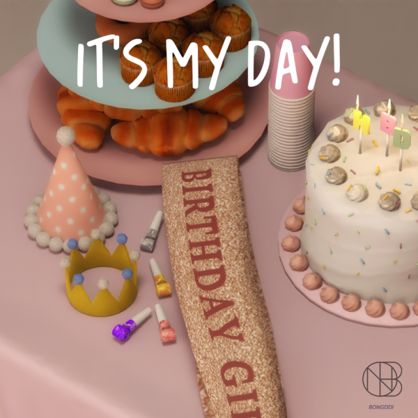 Alpha [BxLxOxS]It's my day collaboration by simsfinds - The Sims 4 Custom Content