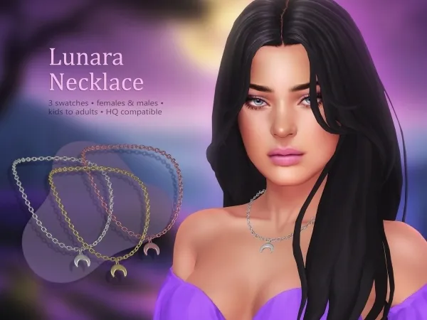 Mix Lunara Necklace - The Sims 4 Custom Content