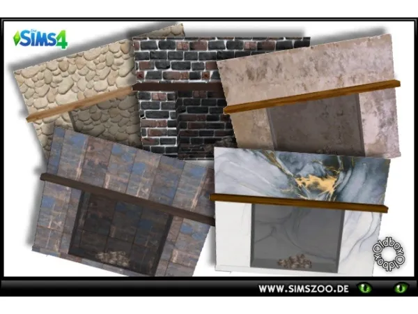 Mix Fireplaces - The Sims 4 Custom Content