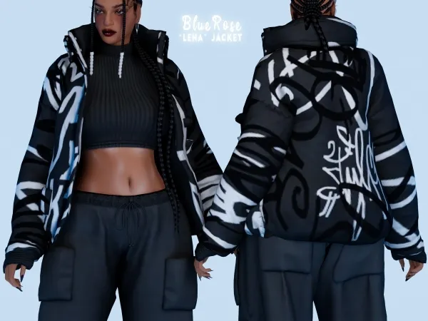 Mix Lena Jacket BRsims - The Sims 4 Custom Content