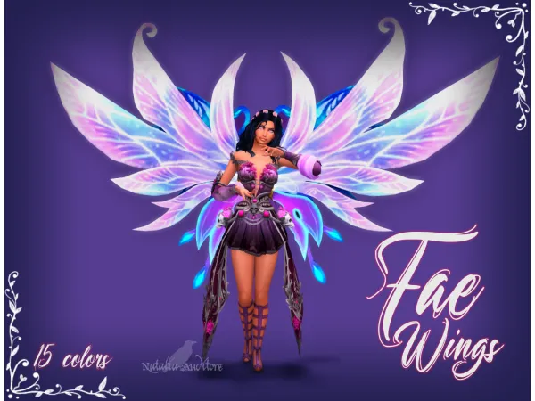 Mix Fae wings by natalia_auditore - The Sims 4 Custom Content