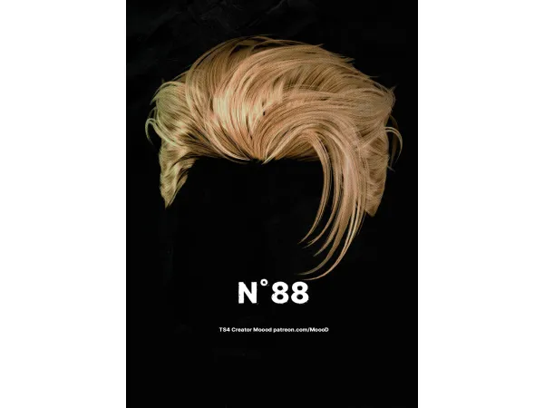 Alpha [SIMS4TS4] MoooD Hair N88 by MoooD - The Sims 4 Custom Content