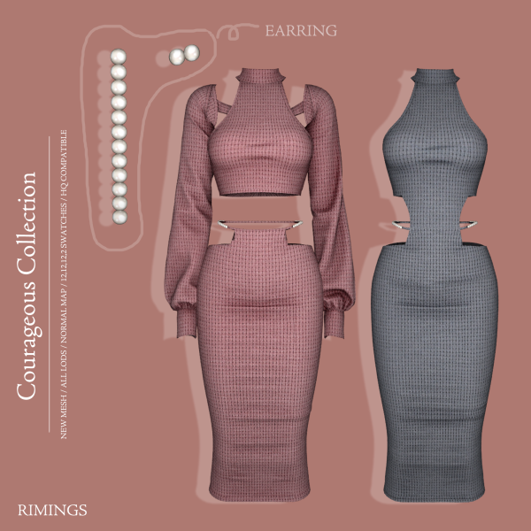 Alpha [RIMINGS] Courageous Collection by simsfinds - The Sims 4 Custom Content