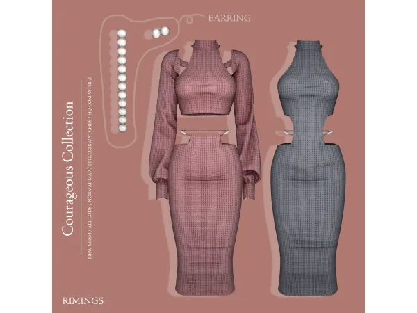 Alpha [RIMINGS] Courageous Collection by RIMINGs - The Sims 4 Custom Content