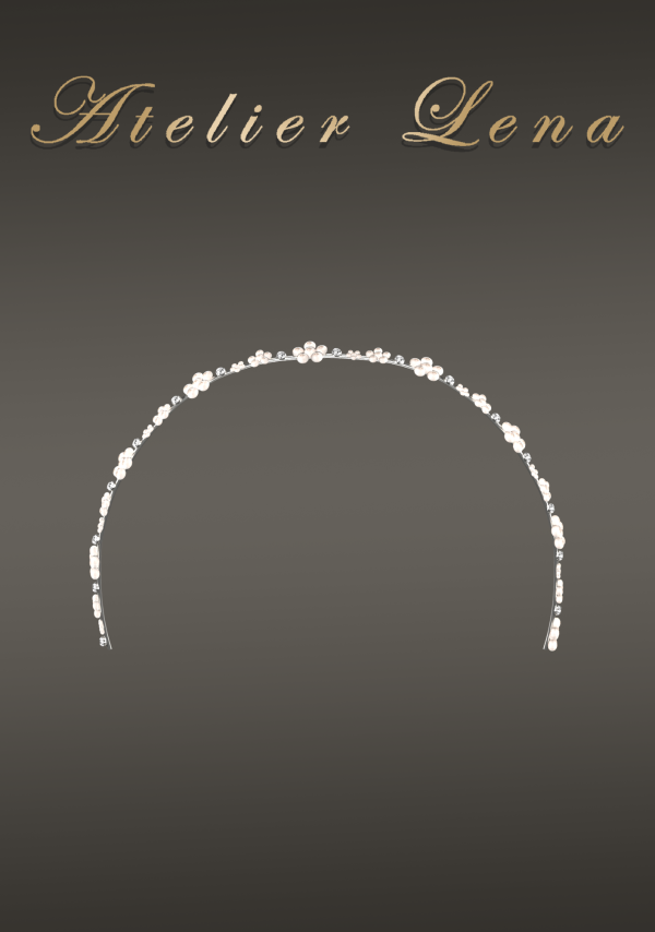Alpha [Atelier Lena] Pearl Crystal Flower Hairband Set by simsfinds - The Sims 4 Custom Content