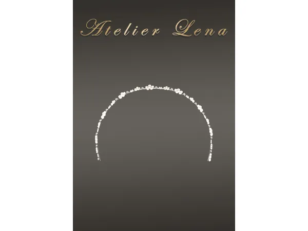 [Atelier Lena] Pearl Crystal Flower Hairband Set by atelierlena