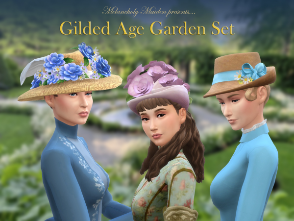 Maxis Match Gilded Age Garden Set by simsfinds - The Sims 4 Custom Content