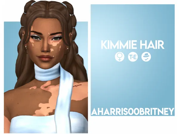 Maxis Match Kimmie Hair by aharris00britney - The Sims 4 Custom Content