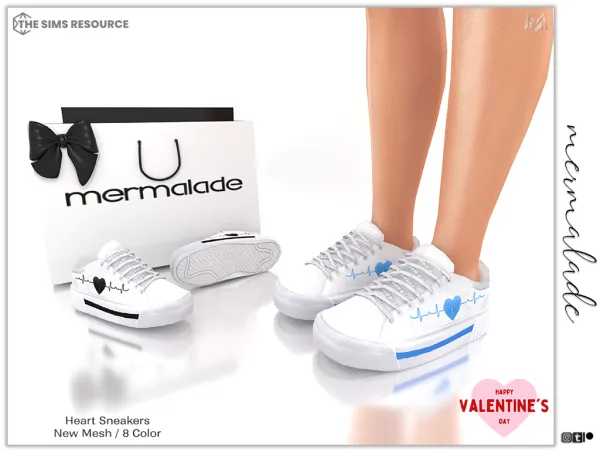Alpha Heart Sneakers (male) S299 - The Sims 4 Custom Content