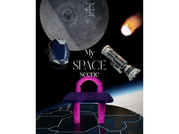 Alpha [Rosie]my space scene by rosie_ts4 - The Sims 4 Custom Content