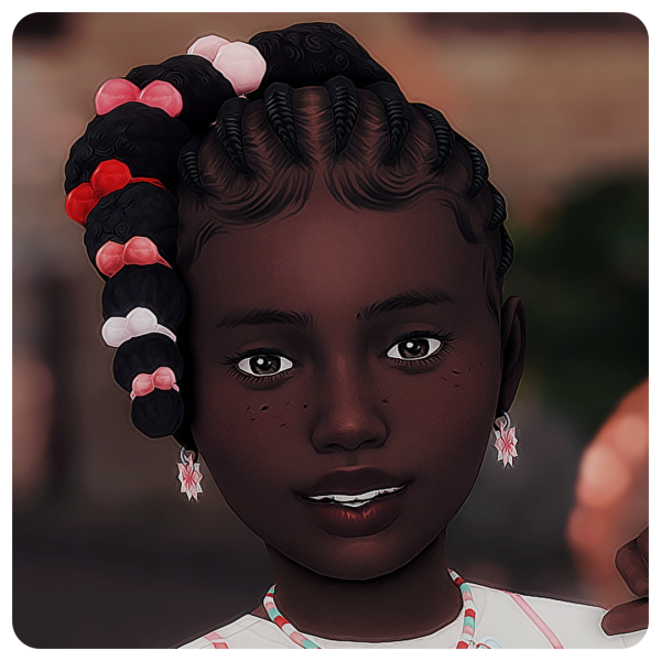 Maxis Match Bubble Pop Child Hair by simsfinds - The Sims 4 Custom Content