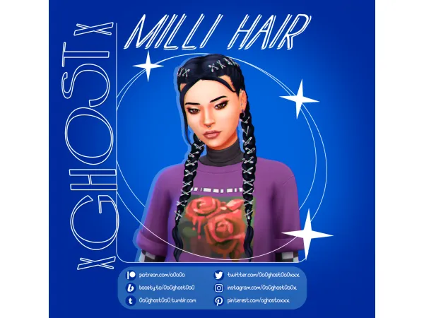 Maxis Match MILLI SABRINA FRANKIE by o0o0o - The Sims 4 Custom Content
