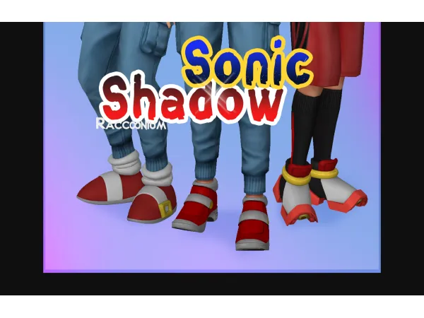 Mix SONADOW SHOES by Raccoonium - The Sims 4 Custom Content