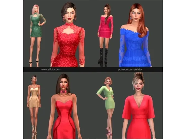 Maxis Match 2024 February 1 Romantic Set - The Sims 4 Custom Content