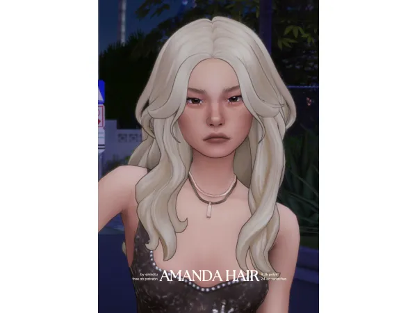 amanda hair by simkatu