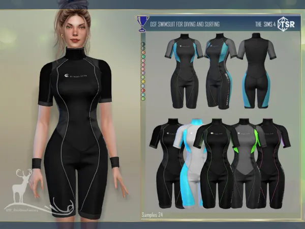 Alpha SWIMSUIT FOR DIVING AND SURFING - The Sims 4 Custom Content