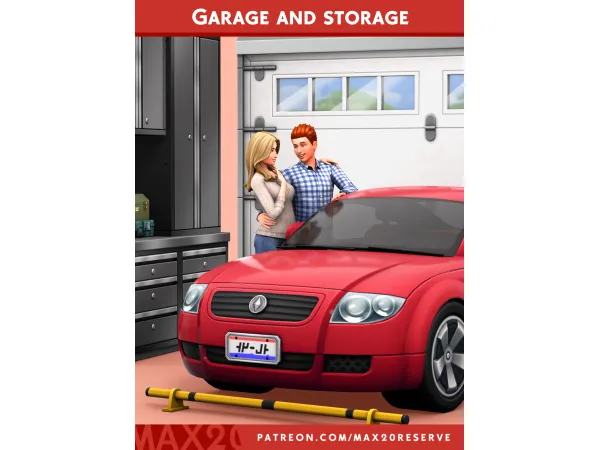 The First Look: Garage And Storage | Sims 4 CC Pack | by Max20Reserve