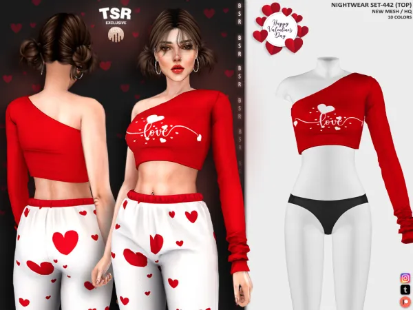 Alpha NIGHTWEAR SET 442 BD1182 BD1183 - The Sims 4 Custom Content