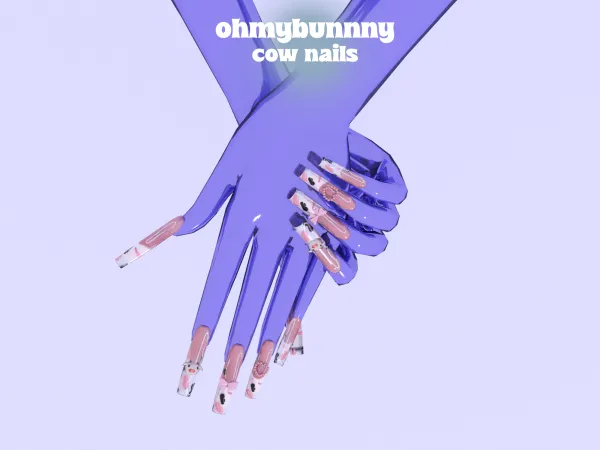Alpha COW NAILS - The Sims 4 Custom Content