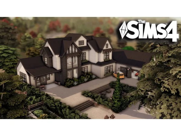 Maxis Match Modern Farmhouse by bojanasims - The Sims 4 Custom Content
