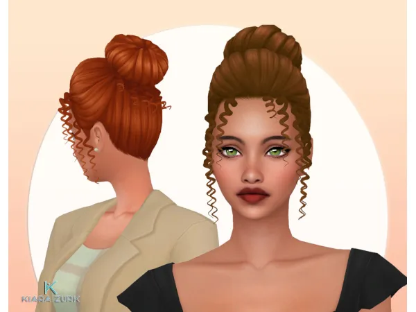 Maxis Match Lucia Curls - The Sims 4 Custom Content