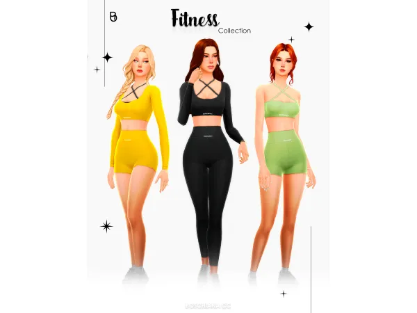 Maxis Match FITNESS COLLECTION 10136371884064E34 - The Sims 4 Custom Content