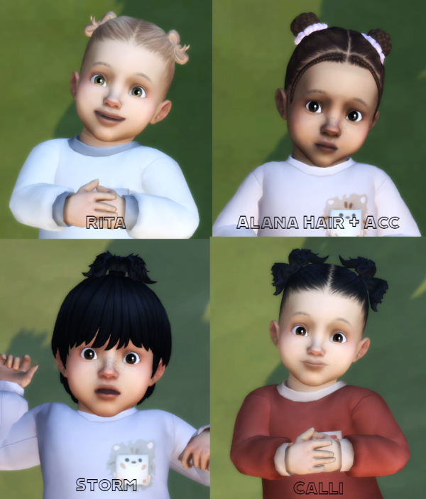 Maxis Match 4 Infant Hair by simsfinds - The Sims 4 Custom Content