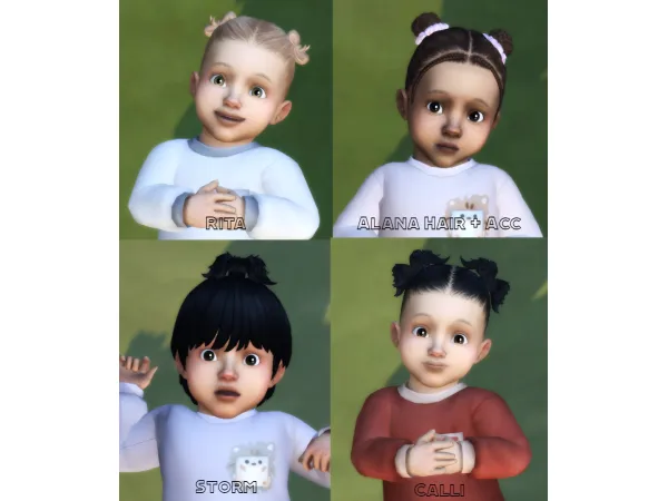 Maxis Match 4 Infant Hair by RavenSim - The Sims 4 Custom Content