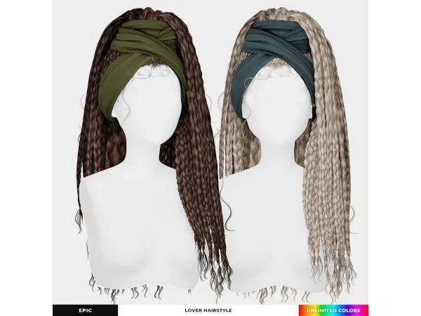 Alpha Lover Hairstyle by epicsims - The Sims 4 Custom Content