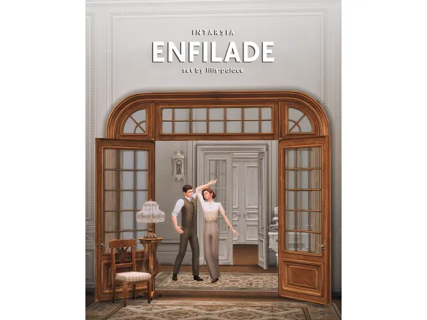 Alpha INTARSIA ENFILADE Set by lilis_palace - The Sims 4 Custom Content