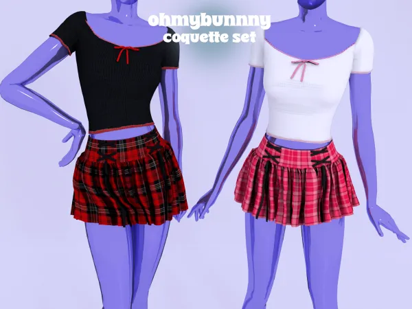 Alpha COQUETTE SET - The Sims 4 Custom Content