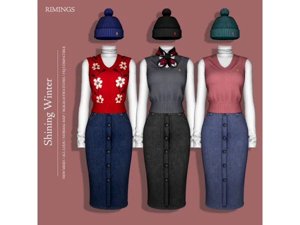 Alpha [RIMINGS] Shining Winter by RIMINGs - The Sims 4 Custom Content