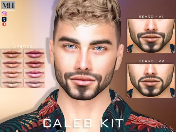 Alpha Caleb set - The Sims 4 Custom Content