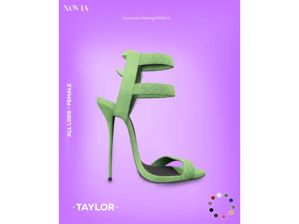 Alpha Taylor Tega Sandal by NoviaSims Updated - The Sims 4 Custom Content