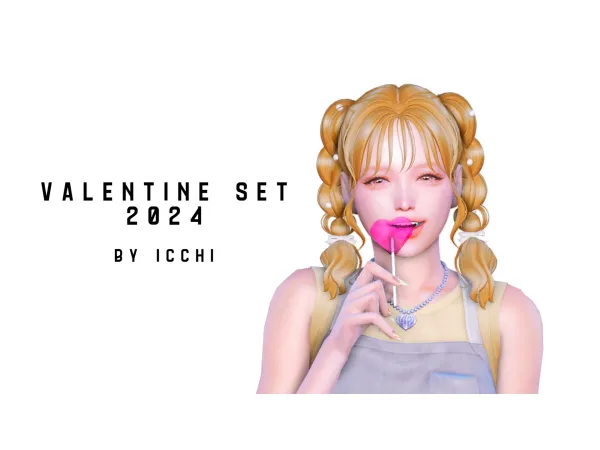 Maxis Match Valentine set 2024 by icchisims - The Sims 4 Custom Content