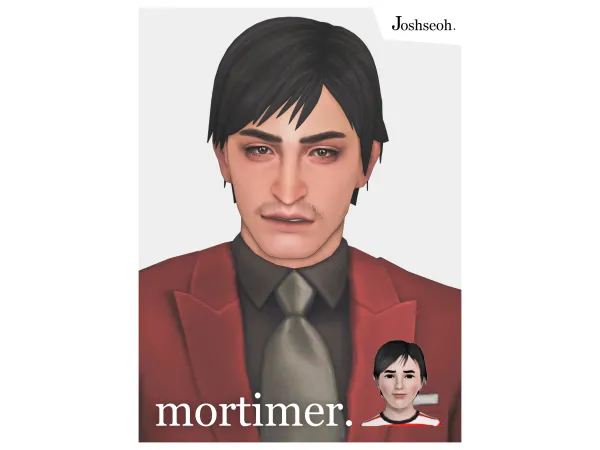 Maxis Match Mortimer Hair ( to ) by jo_se_oh - The Sims 4 Custom Content