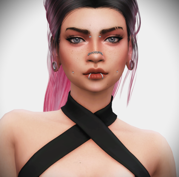 Mix FacialPiercingSet by simsfinds - The Sims 4 Custom Content