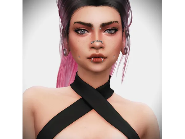 Mix FacialPiercingSet by coloresurbanos - The Sims 4 Custom Content