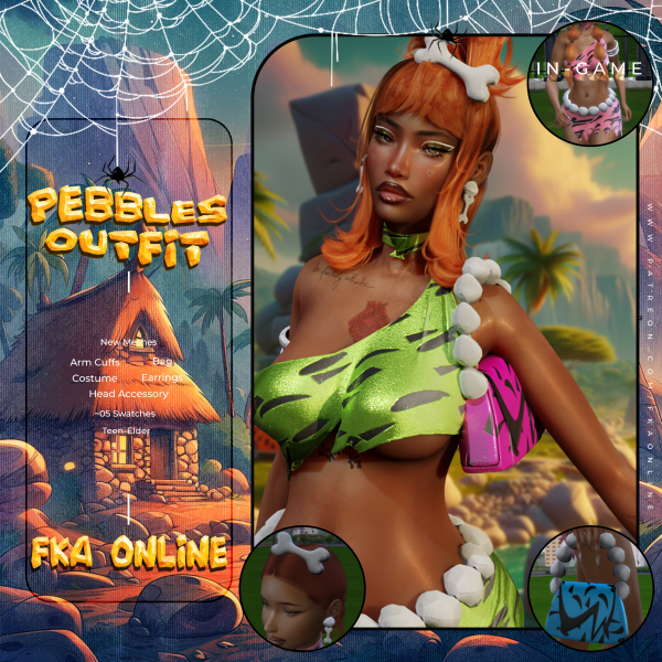 Alpha Pebbles Outfit by simsfinds - The Sims 4 Custom Content